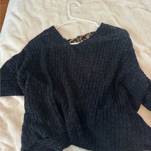 South Moon under Black Knit Women's Sweater